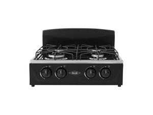 Estufa De Mesa Avellana T Gas Natural Negra 52 cm