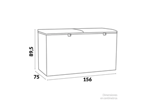 Congelador Challenger Horizontal Doble Puerta 535 Litros