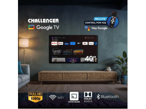 Televisor Challenger 40" HD Google TV - LED 40KG84 BT GOOGLETV