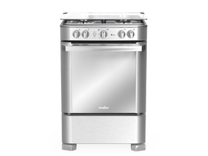 Estufa Mabe de Piso a Gas 60 cm Inox - EMC6050NFX1