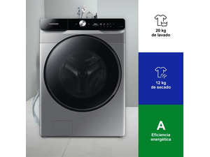 Lavadora-Secadora Samsung con Ciclo de Vapor 20 Kg - WD20T6300GP/CO