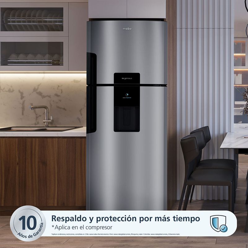 C_Mabe_Refrigerador_470Lts_Inox_RMP470YCU_Ambientada_Garantia