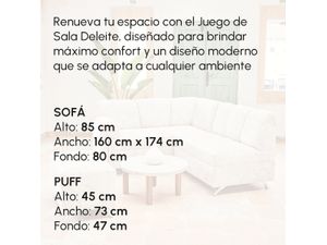 Juego De Sala Colmuebles Deleite